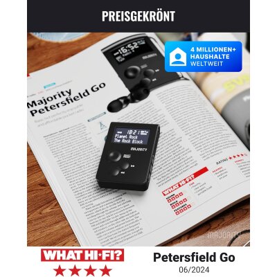 Taschenradio, DAB+ UKW Radio,Sportclip,Majority Petersfield Go,GEPRÜFT - WIE NEU