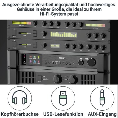 DAB+ Stereo-Radio mit Bluetooth, USB-MP3, Fitzwilliam 3, Majority, GEPRÜFT - GUT