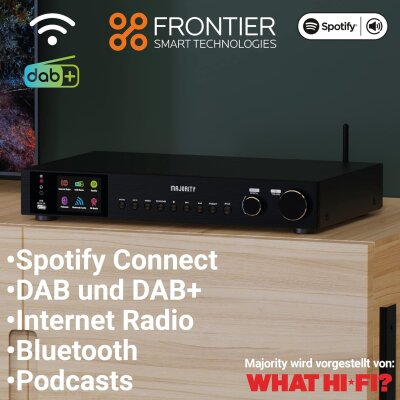 DAB+ Stereo-Radio mit Bluetooth, USB-MP3, Fitzwilliam 3, Majority, GEPRÜFT - GUT