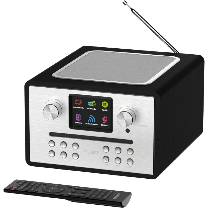 CD/ DAB Radio, Internetradio, BT, Majority Homerton 2, schwarz, GEPRÜFT  WIE NEU