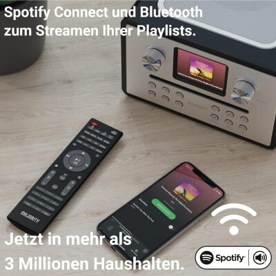 CD/ DAB Radio, Internetradio, BT, Majority Homerton 2, schwarz, GEPRÜFT  WIE NEU