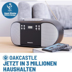 Oakcastle BCX10 Portable Boombox mit CD-Player, Kassette und UKW-Radio #NEU