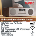 Majority Oakington Walnuss EU, All-in-One, DAB-Radio-CD-Player, AUX-In, UKW, USB und Bluetooth #NEU