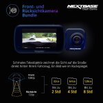 Dashcam Front- und Rear Kamera Bundle, 6,55 cm Display, NEXTBASE 222X, GEPRÜFT