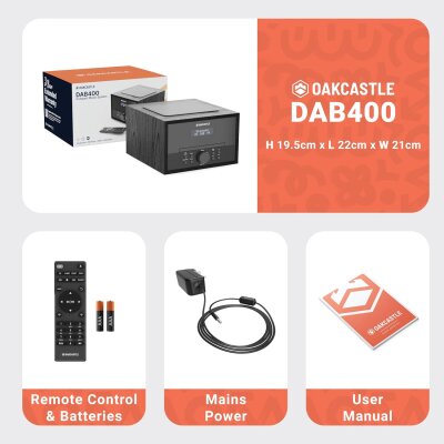 CD-Player Radio DAB+/FM, Bluetooth, USB/AUX-In,...