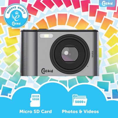 Digitalkamera 48MP 1080p Kinderkamera Set mit 32GB Stativ ClickID CAM20 WIE NEU