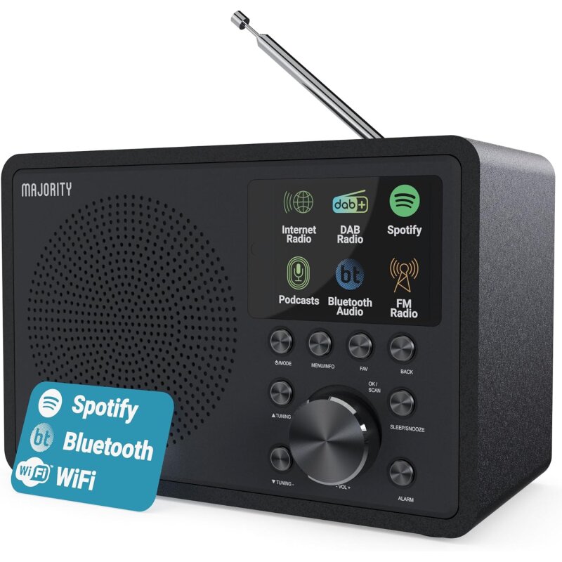 Internetradio DAB+, Alleskönner,BT,Aux,Spotify, Majority Touro,GEPRÜFT - WIE NEU