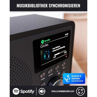 Internet Radio WLAN,Touro,DAB+,Streaming,Podcast,Farbdisplay, Majority, WIE NEU