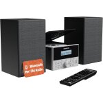 Minianlage + Lautsprecher, Bluetooth , CD, FM-Radio, Oakcastle HiFi150, WIE NEU