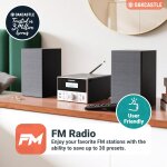 Minianlage + Lautsprecher, Bluetooth , CD, FM-Radio, Oakcastle HiFi150, WIE NEU