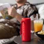Bluetooth-Lautsprecher mit Akku, Spritzwasserschutz, Blaupunkt BT202 Rot NEU