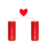 Bluetooth-Lautsprecher mit Akku, Spritzwasserschutz, Blaupunkt BT202 Rot NEU