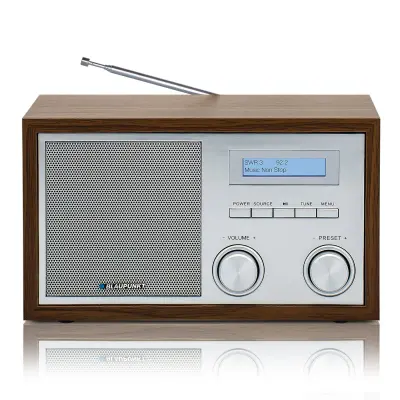 Nostalgieradio mit DAB+, Bluetooth, Walnuss, Blaupunkt, RXD180WN, Neu