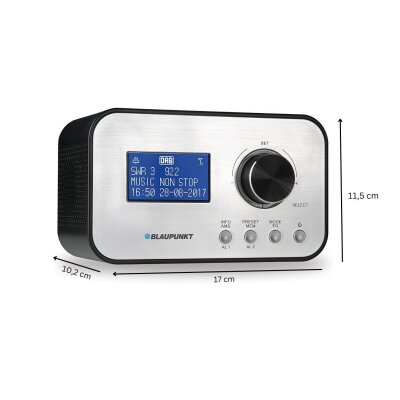 Radiowecker mit DAB+, Sleep Timer, USB- Laden, Blaupunkt CLRD 30, WIE NEU