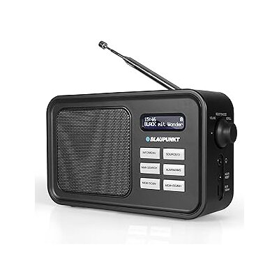 DAB+ Radio mit Akku-Betrieb, tragbares Radio, schwarz,...