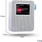 Steckdosenradio Internetradio, UKW, Bluetooth, WLAN, Farbdisplay Weiß, Blaupunkt PIB 100, NEU