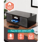 CD Radio, DAB+ FM, USB, Bluetooth, Fernbedienung, OAKCASTLE DAB500, GEPRÜFT