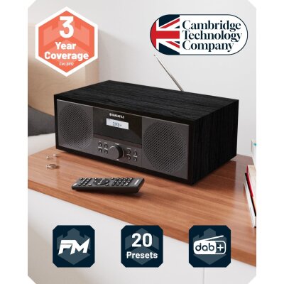 CD Radio, DAB+ FM, USB, Bluetooth, Fernbedienung, OAKCASTLE DAB500, WIE NEU