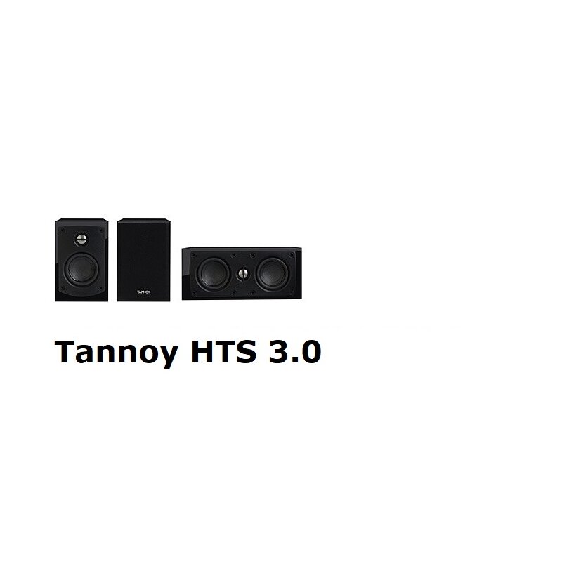 Tannoy HTS 3.0 Heimkino Center + 2 Satelliten 100W 8Ohm Hochglanz NEU