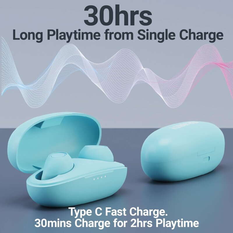 Earbuds, In-Ear BT 5.3, 30?Std. Akku, blau, Majority True-Wireless,GEPRÜFT