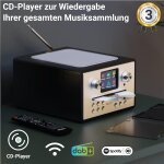 CD Internetradio. DAB+, BT, Fernbedienung, Majority Homerton 2, schwarz, NEU