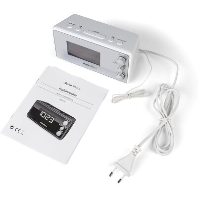 Radiowecker mit PLL UKW Lautsprecher, AudioAffairs RW 010 WH, WIE NEU