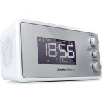 Radiowecker mit PLL UKW Lautsprecher, AudioAffairs RW 010 WH, WIE NEU