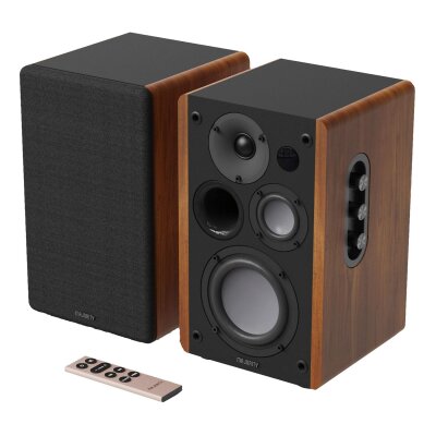Aktiv Regallautsprecher BT, AUX,USB,HDMI,Braun,1...