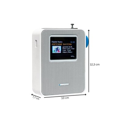 DAB+ Steckdosenradio mit Bluetooth, Farbdisplay, PDB 200 WH, Blaupunkt, WIE NEU