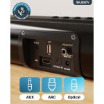 TV Soundbar + Integrierter Sub, BT 5.0, HDMI ARC, Majority NAGA60, GEPRÜFT - GUT