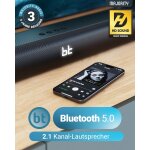 TV Soundbar + Integrierter Sub, BT 5.0, HDMI ARC, Majority NAGA60, GEPRÜFT - GUT