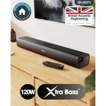 TV Soundbar + Integrierter Sub, BT 5.0, HDMI ARC, Majority NAGA60, GEPRÜFT - GUT