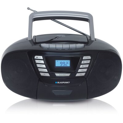 Kassettenradio, CD/MP3, BT, USB,AUX, Schwarz, Blaupunkt B120, GEPRÜFT - GUT