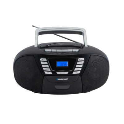 Kassettenradio, CD/MP3, BT, USB,AUX, Schwarz, Blaupunkt B120, GEPRÜFT - WIE NEU