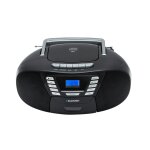 Kassettenradio, CD/MP3, BT, USB,AUX, Schwarz, Blaupunkt B120, GEPRÜFT - WIE NEU