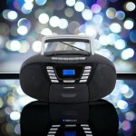 Kassettenradio, CD/MP3, BT, USB,AUX, Schwarz, Blaupunkt B120, GEPRÜFT - WIE NEU