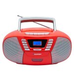Kassettenspieler, CD/MP3, BT 4.2, USB,AUX,UKW, Rot, Blaupunkt B120, GEPRÜFT