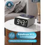 Bluetooth Radiowecker, Ladestation,Thermometer, dimmbar, Majority Darwin,WIE NEU