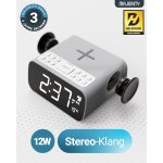 Bluetooth Radiowecker, Ladestation,Thermometer, dimmbar, Majority Darwin,WIE NEU