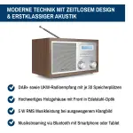 Retro-Radio mit Bluetooth,Walnuss-Optik, Nostalgie, Blaupunkt, RXD180WN, GEPRÜFT
