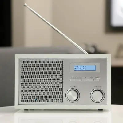 Nostalgieradio mit DAB+, Bluetooth, Weiß, Blaupunkt, RXD180WH, WIE NEU