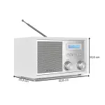 Nostalgieradio mit DAB+, Bluetooth, Weiß, Blaupunkt, RXD180WH, WIE NEU