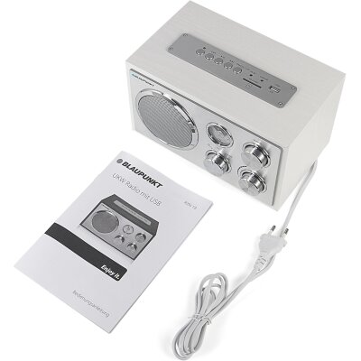 Retro Radio weiß, UKW/MW, USB, SD & AUX,...