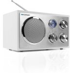 Retro Radio weiß, UKW/MW, USB, SD & AUX, Holzgehäuse, Blaupunkt RXN 19 , WIE NEU