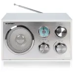 Retro-Radio, Weiß-Alu, UKW,Bluetooth, AUX-IN, Blaupunkt RXN 180 WH, GEPRÜFT