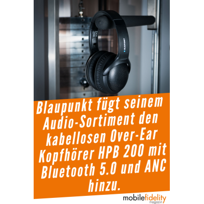 Kopfhörer, Faltbar, BT, Over-Ear,schwarz, Mikrofon, Blaupunkt HPB 200, GEPRÜFT