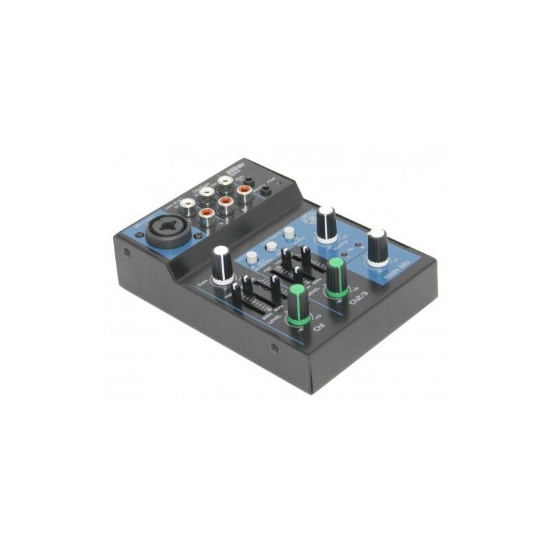 3-Kanal USB-Bluetooth Mixer mit Audio-Interface – Topp Pro MX3BT