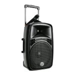 15? Akku-PA, Bluetooth, MP3, 2 Funksendern, Rollen, Wharfedale Pro EZ-15A, WIE NEU