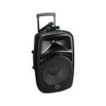 15? Akku-PA, Bluetooth, MP3, 2 Funksendern, Rollen, Wharfedale Pro EZ-15A, WIE NEU