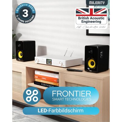 Tuner, DAB+/FM, Internet, Bluetooth, Silber, Majority Fitzwilliam 2024, GEPRÜFT